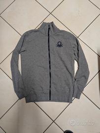 felpa zip Benetton ragazzo bambino 