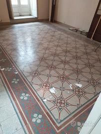pavimenti in graniglie decorate  inizi '900