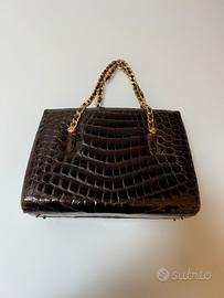 Borsa lusso coccodrillo vintage