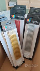 Candele per torta con brillantini