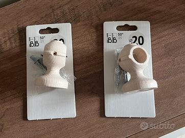 Coppia di supporti soffitto per tende