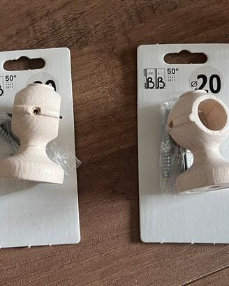 Coppia di supporti soffitto per tende