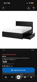 LETTO CON 2 CASSONI