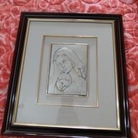 Quadro con l'immagine dellaMadonna con Bambino
