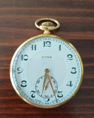orologio meccanico Cyma placcato oro