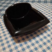 portarotolo bagno ceramica nero anni 50