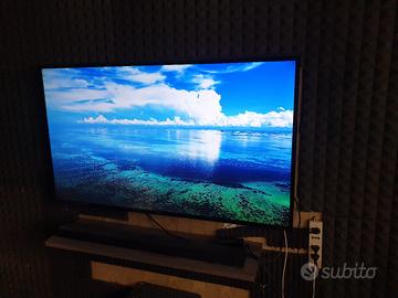 Smart tv Samsung + soundbar e subwoofer