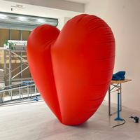 CUORE DI GOMMA ROSSO GONFIABILE ENORME - 180cm