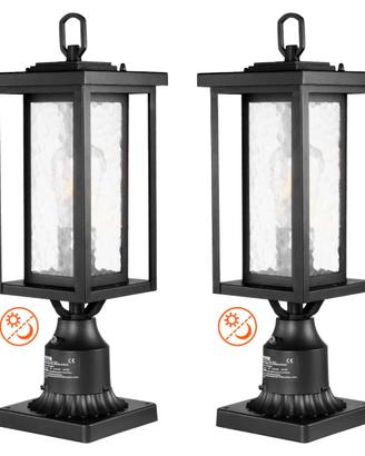 Lampione da Esterno Giardino Sentieri Cortile 2 Pz