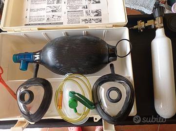 valigetta pronto soccorso AMBU e bombola O