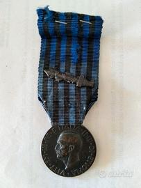 Medaglia guerra africa Vittorio Emanuele III 