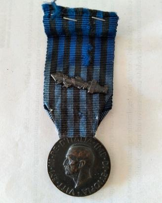 Medaglia guerra africa Vittorio Emanuele III 