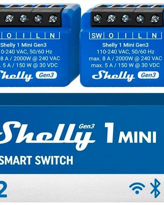 1 Mini Gen 3, interruttore intelligente relé Wi-Fi