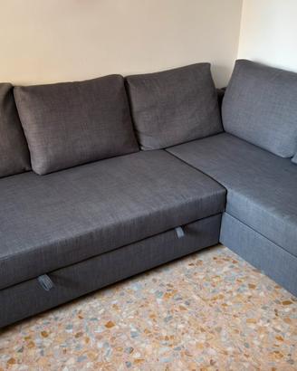 Divano letto angolare con contenitore