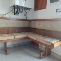 panca angolare design con tavolo da fumo e gioco