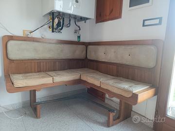 panca angolare design con tavolo da fumo e gioco