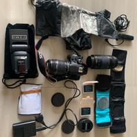 Fotocamera Canon + accessori