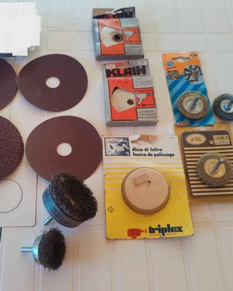 set dischi feltro / spazzola circolare trapano