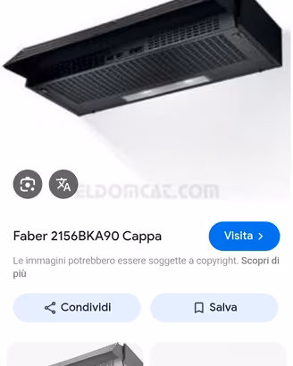 cappa cucina aspirazione fabel 