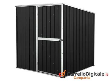 Box da giardino lamiera 175x185cm nero