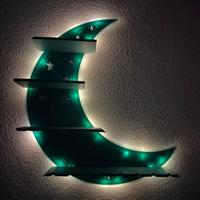 Mensola a Forma di Luna Crescente con Porta Gioiel