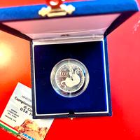 Moneta argento L 10.000 del 1994 mondiali