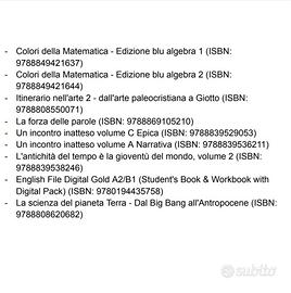 Libri di testo primo biennio