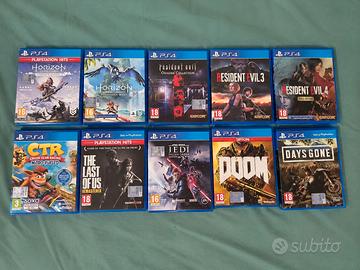 Lotto 10 Giochi PS4 Originali Resident evil horizo