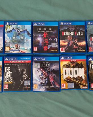 Lotto 10 Giochi PS4 Originali Resident evil horizo
