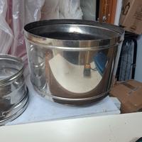 comignolo canna fumaria acciaio inox con raccordo