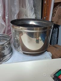 comignolo canna fumaria acciaio inox con raccordo