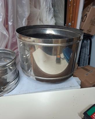 comignolo canna fumaria acciaio inox con raccordo