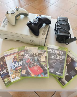 Xbox 360 Jasper HDMI + 2 Controller + 5 Giochi