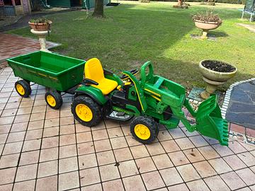 John Deere Ground Loader 12V + Rimorchio FarmWagon