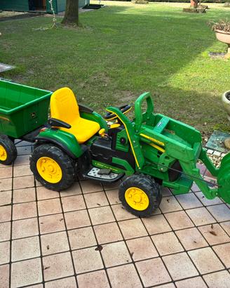 John Deere Ground Loader 12V + Rimorchio FarmWagon