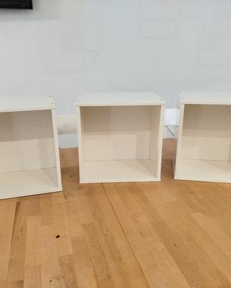 Set 3 cubi scaffale modulari bianchi (No IKEA)