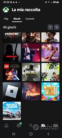 account xbox con giochi(leggi descrizione)