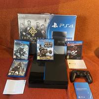 PlayStation 4  Jet Black con Scatola e Giochi