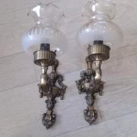 2 lampade da parete, applique vintage anni 60/70