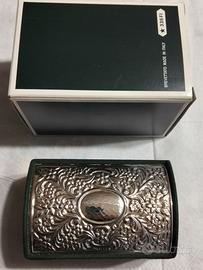 Portagioie vintage,   decorato in argento 800.