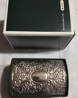 Portagioie vintage,   decorato in argento 800.