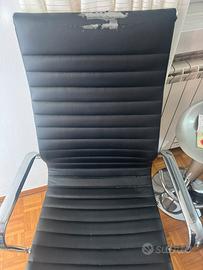 Sedia ufficio design stile Eames - Cromata