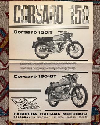 DEPLIANT MOTO MORINI CORSARO 150 T e 150 GT
