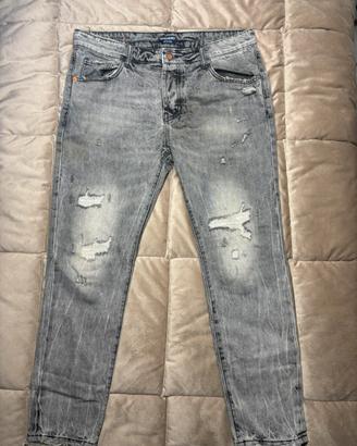Jeans Warren Webber-Effetto Acid Wash & Distressed