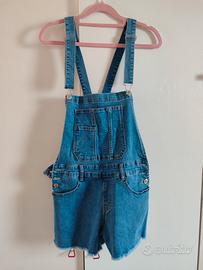 Salopette di jeans shorts