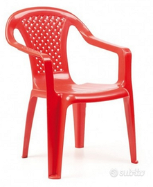Sedia in plastica per bimbi