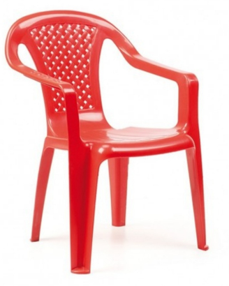 Sedia in plastica per bimbi