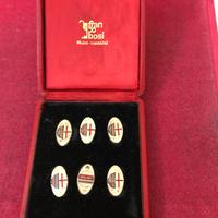 Milan 6 pins/spille fininvest/mediolanum argento 9