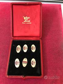 Milan 6 pins/spille fininvest/mediolanum argento 9