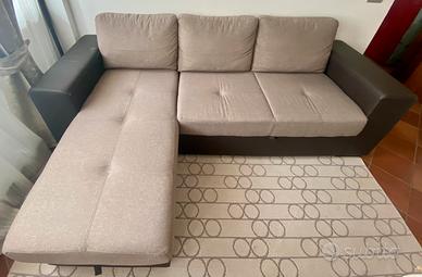 DIVANO LETTO CON PENISOLA CONTENITORE